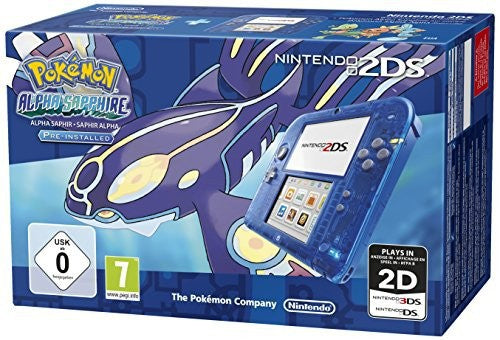 Konsole Pokemon Alpha Saphir Edition + Netzteil — Pokemon Alpha Saphir Edition