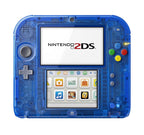 Konsole blau-transp. / farbige Tasten + Pokemon Blaue Edition vorinst. + Netzteil