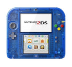Konsole blau-transp. / farbige Tasten + Pokemon Blaue Edition vorinst. + Netzteil