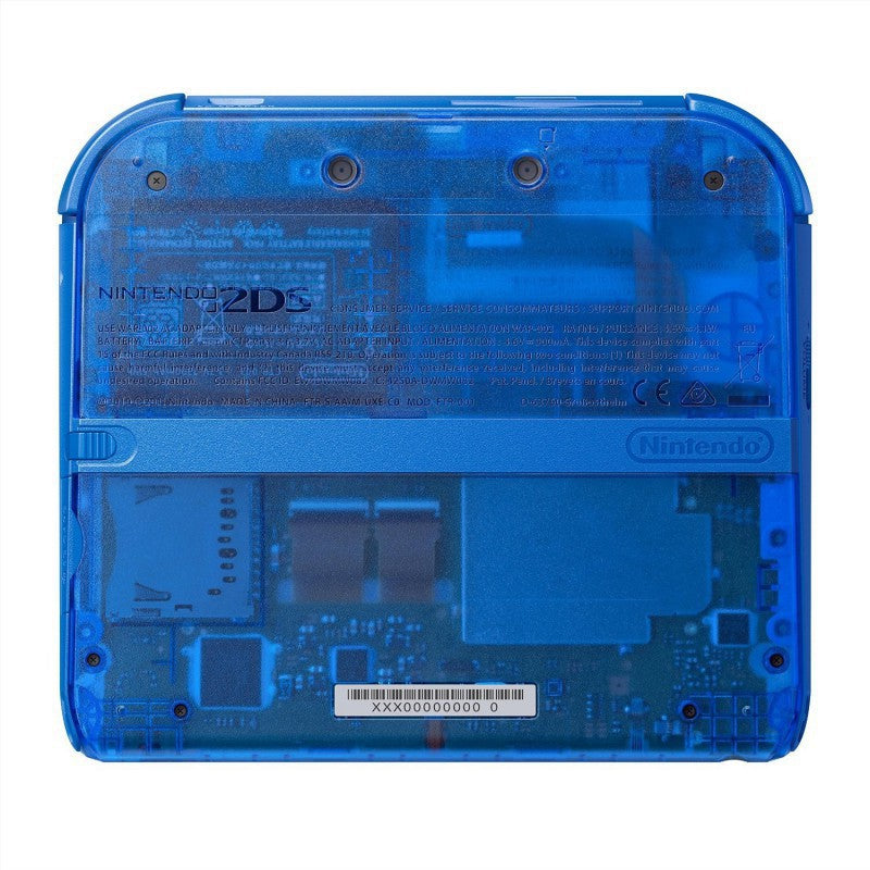 Konsole blau-transp. / farbige Tasten + Netzteil