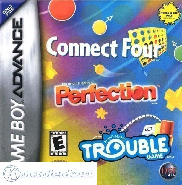 3 in 1: Connect Four + Perfection + Trouble