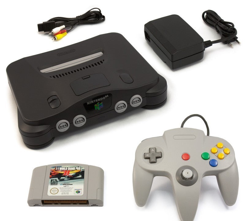 Konsole + F1 Grand Prix 2 + Controller + Zubehör