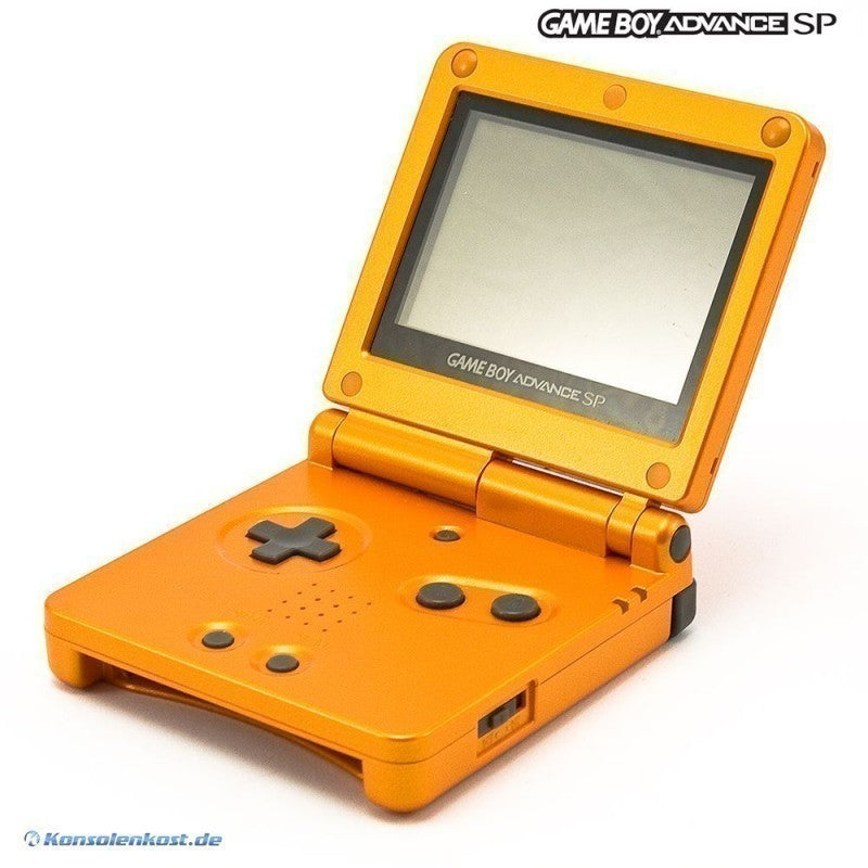 Konsole GBA SP Torchic Orange Pokemon Center Edition + Netzteil (JP) — Torchic Orange Pokemon Center Edition