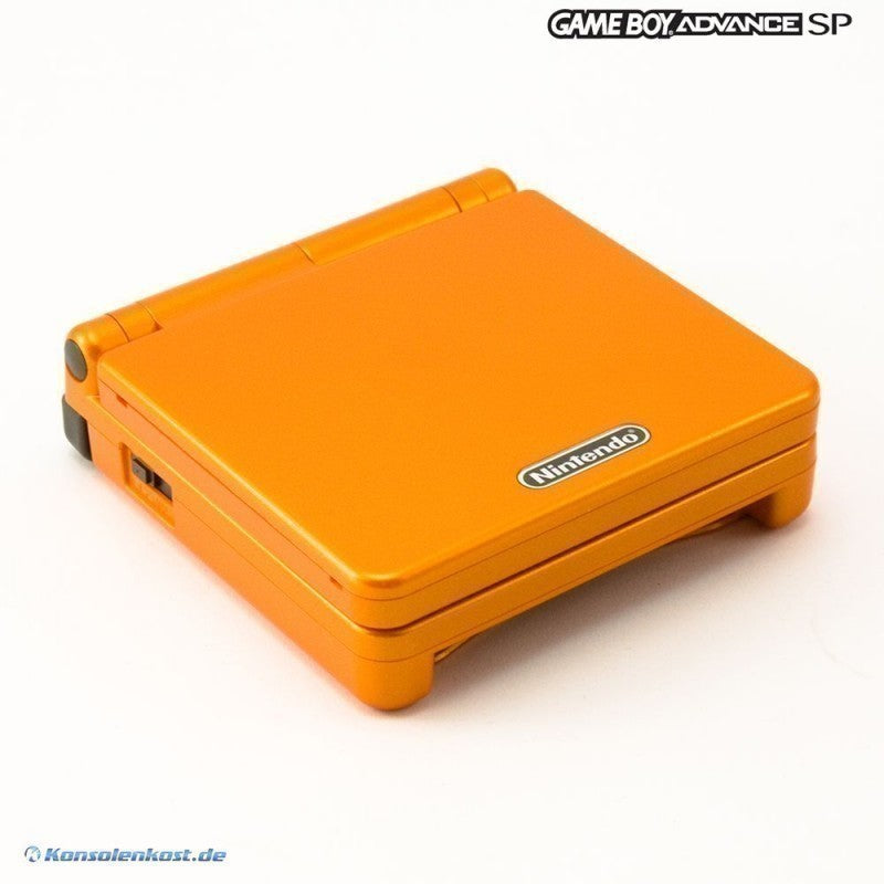 Konsole GBA SP Torchic Orange Pokemon Center Edition + Netzteil (JP) — Torchic Orange Pokemon Center Edition