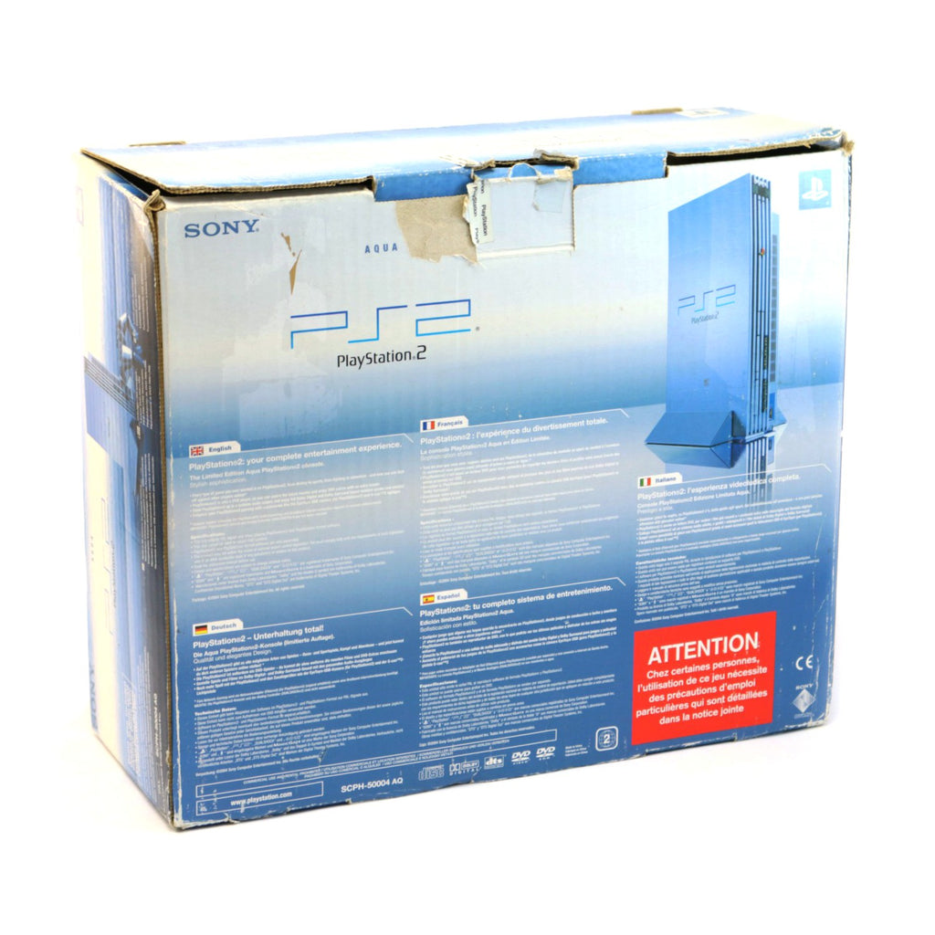 Konsole aqua blau + DualShock Controller + Zubehör