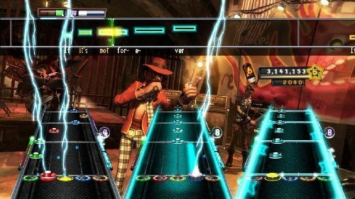 Guitar Hero Bundle: 3 & 5, Warriors of Rock, Aerosmith, World Tour & 2 Guitars weiß/braun