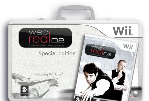 WSC World Snooker Championship Real 2008 + Wii Cue — Special Edition