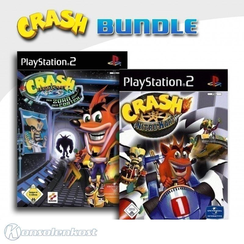 Crash Bandicoot: Der Zorn des Cortex + Crash: Nitro Kart