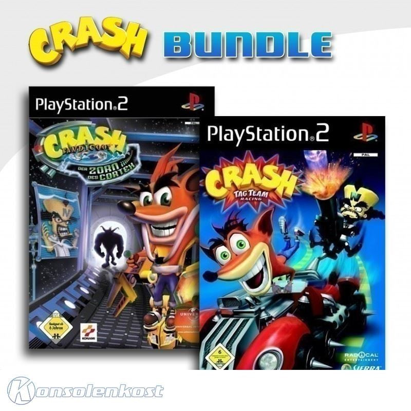 Crash Bandicoot: Der Zorn des Cortex + Crash: Tag Team Racing