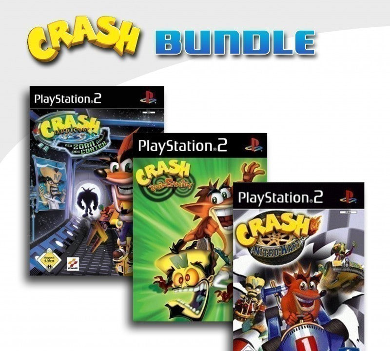 Crash Bandicoot: Der Zorn des Cortex + Crash Bandicoot: Twinsanity + Crash: Nitro Kart