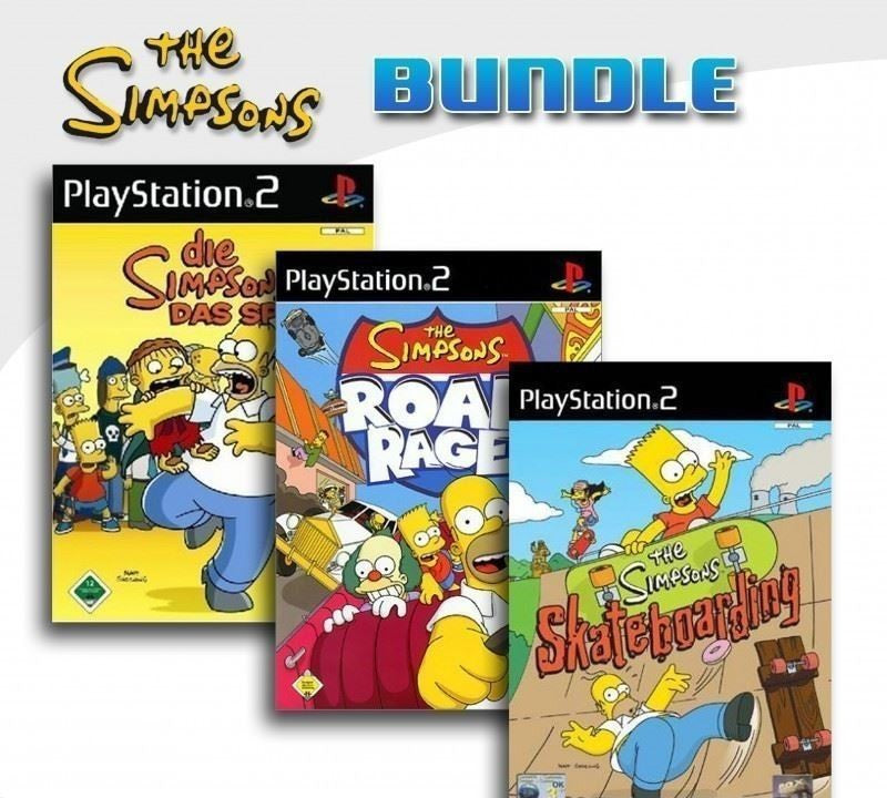 The Simpsons: Road Rage + Das Spiel + Simpsons Skateboarding