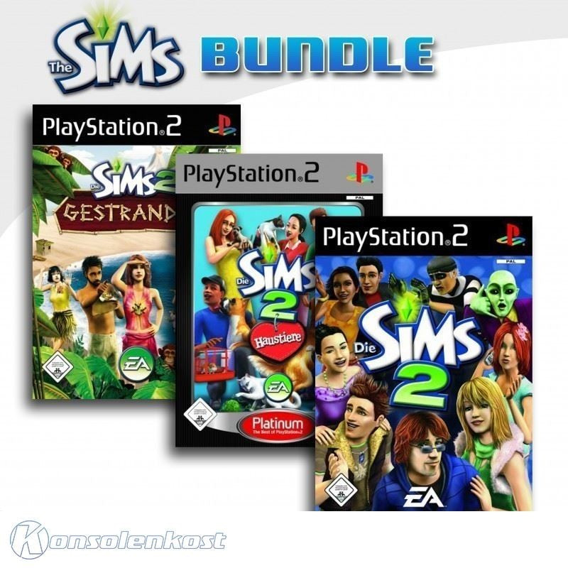 Die Sims 2: Gestrandet + Die Sims 2 - Haustiere + Die Sims 2