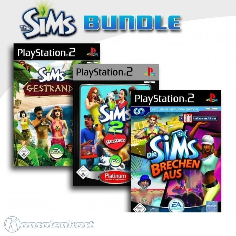 Die Sims 2: Gestrandet + Die Sims 2 - Haustiere + Die Sims brechen aus