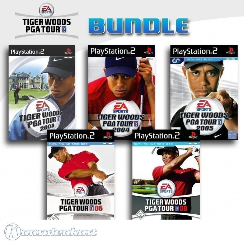Tiger Woods PGA Tour 5er Pack 9