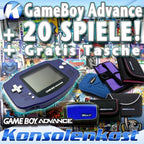 Konsole + 20 Spiele + Tasche Purple/Lila