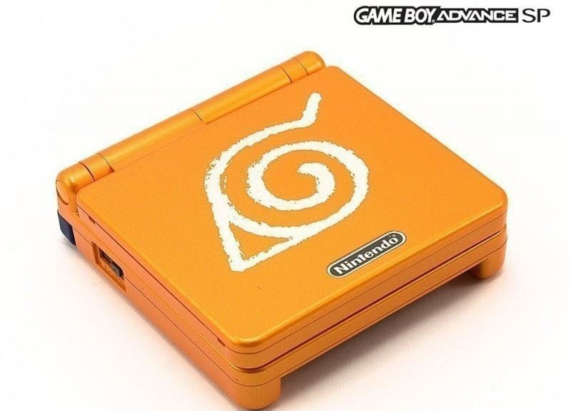 Konsole GBA SP AGS-001 Naruto + Netzteil — Special Edition