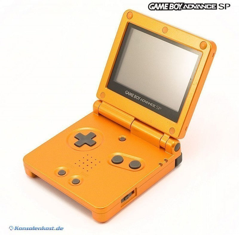 Konsole GBA SP Torchic Orange Pokemon Center Edition + Netzteil — Torchic Orange Pokemon Center Edition