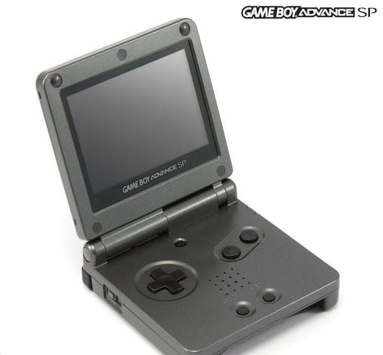 Konsole GBA SP AGS-101 Onyx Black / Anthrazit + Netzteil