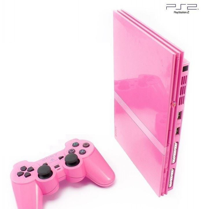 Konsole Slim pink + Original DualShock Controller + Zubehör