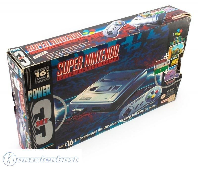 Konsole Power Set + 3 Spiele + Original Controller + Zubehör