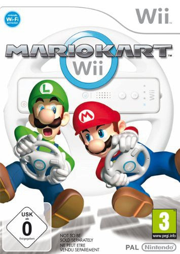 Mario Kart + Original Lenkrad weiß