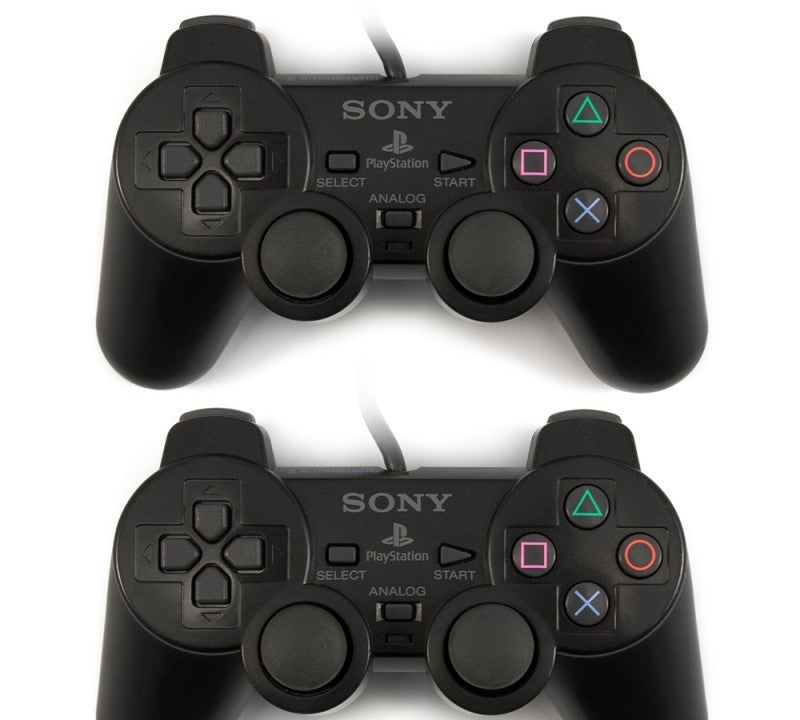 Original Sony Dualshock 2 Controller / Pad SCPH-10010 schwarz Doppelpack