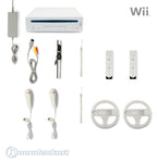 MegaSet: Konsole + 2 Remotes + Zubehör weiß Racing Set