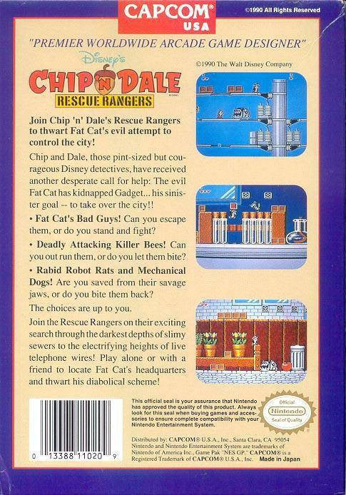 Chip'n Dale: Rescue Rangers 1 (US)