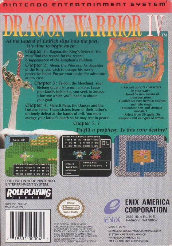 Dragon Warrior IV / 4 (US)