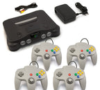 Konsole + 4 Controller grau + Zubehör