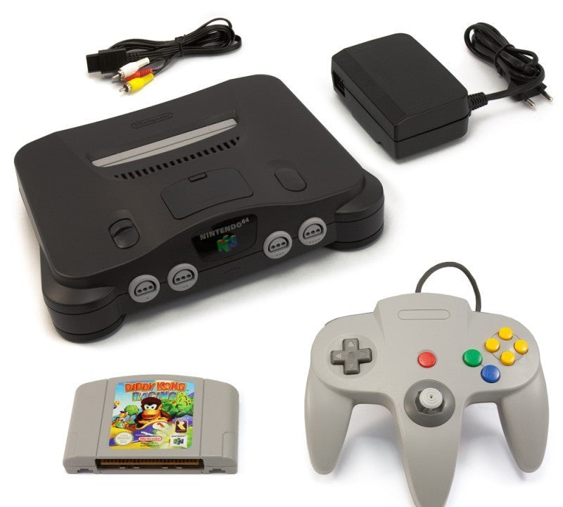Konsole + Diddy Kong Racing + Controller + Zubehör