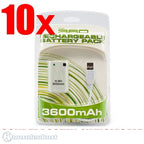 10 x Battery Pack / Power Akku + Ladekabel weiß