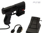 Light Gun / Pistole / Phaser mit Pedal Laser Blaster P099L + AV-Adapter [Logic3]
