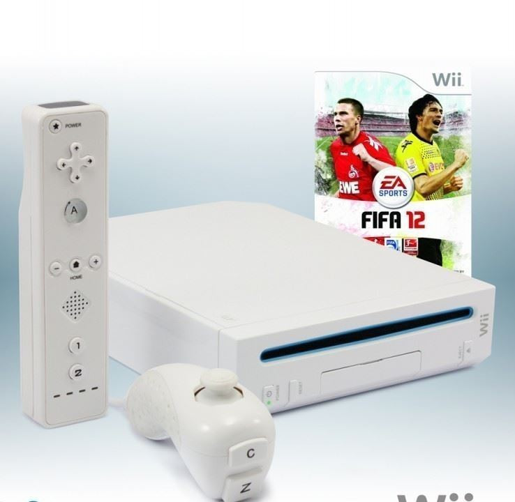 Konsole - Game Bundle weiß + FIFA 12 + Remote + Zubehör