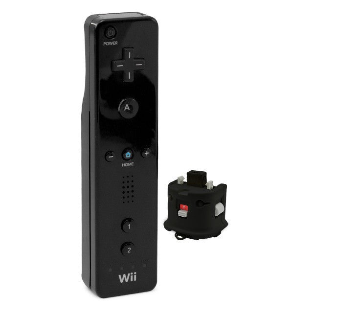 Original Remote schwarz + Motion Plus Adapter schwarz [Nintendo]