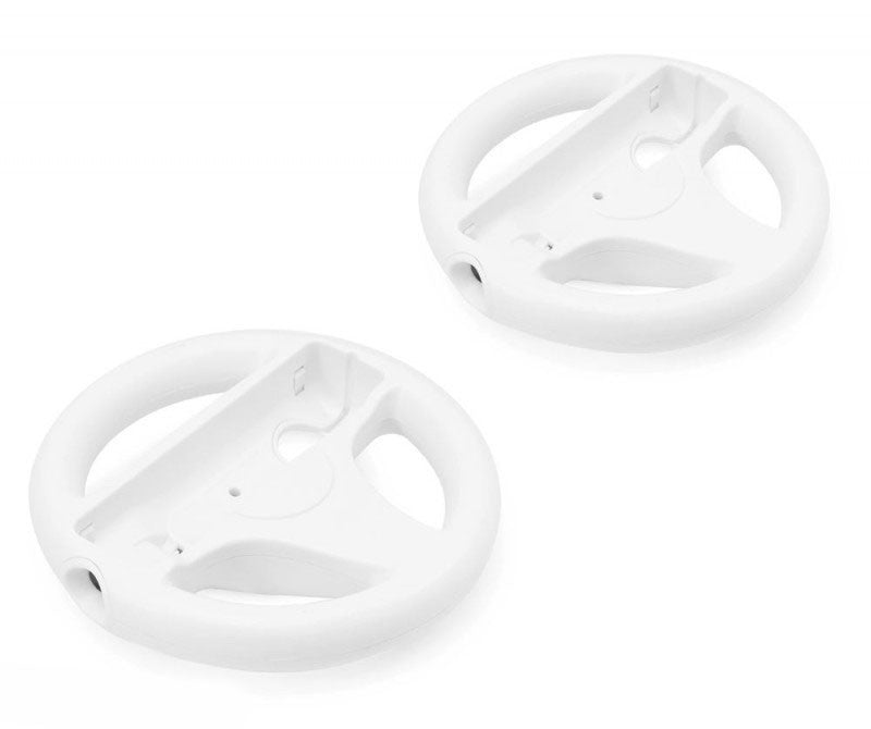 Controller Aufsatz: Lenkrad / Racing Wheel Doppelpack weiß