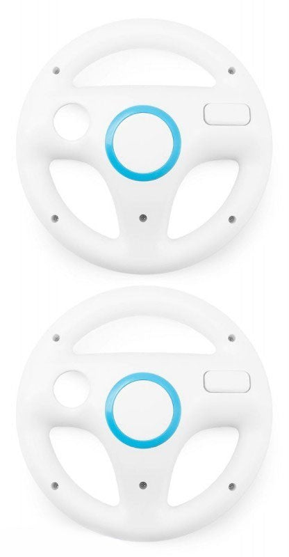 Controller Aufsatz: Lenkrad / Racing Wheel Doppelpack weiß