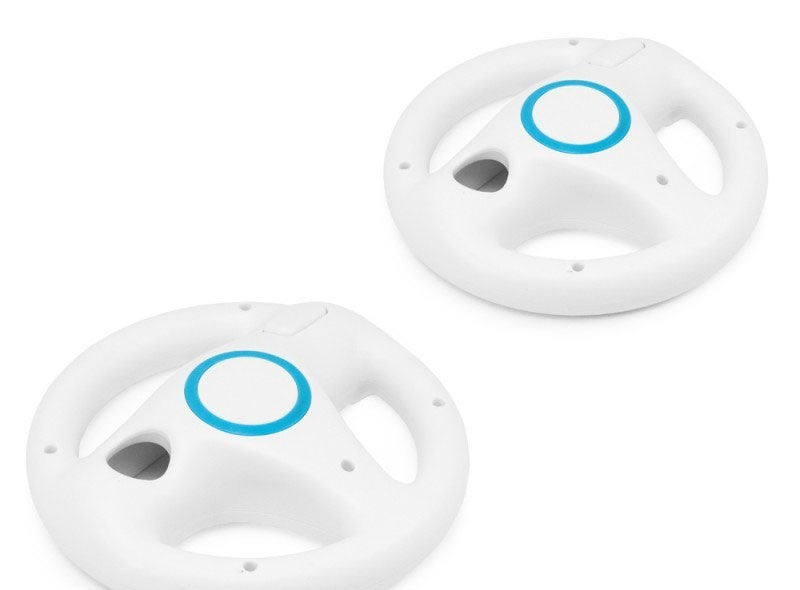 Controller Aufsatz: Lenkrad / Racing Wheel Doppelpack weiß