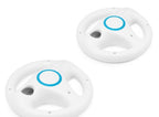Controller Aufsatz: Lenkrad / Racing Wheel Doppelpack weiß