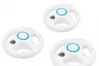 Controller Aufsatz: Lenkrad / Racing Wheel Dreierpack weiß