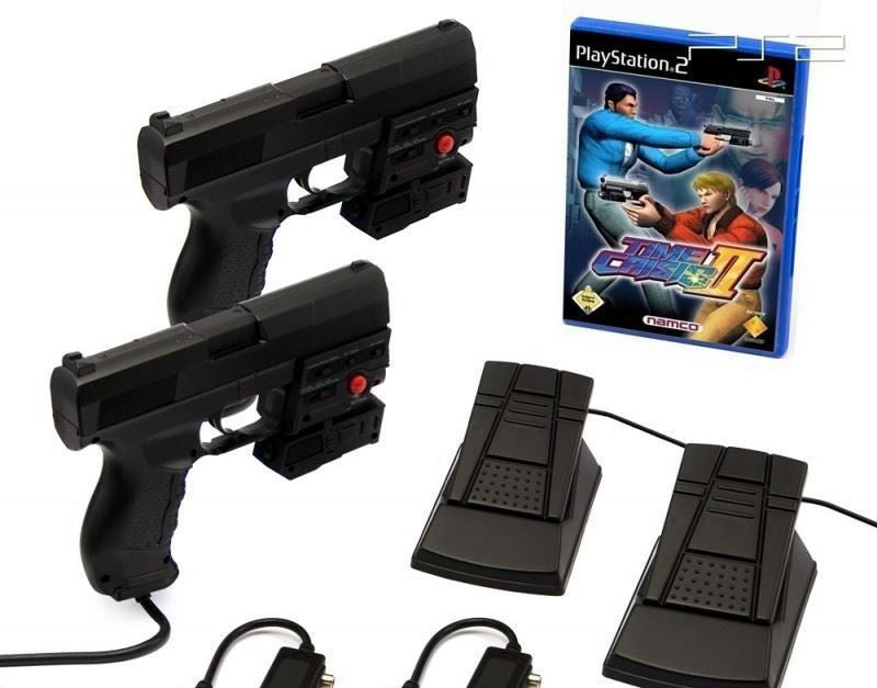 Time Crisis 2 + 2 x Laser Blaster Lightgun + Laserpointer