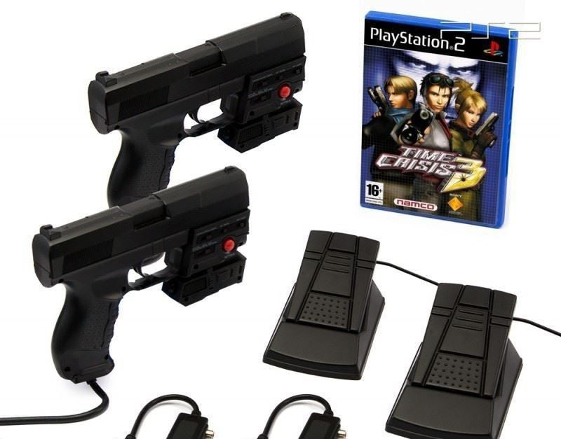 Time Crisis 3 + 2 x Laser Blaster Lightgun + Laserpointer