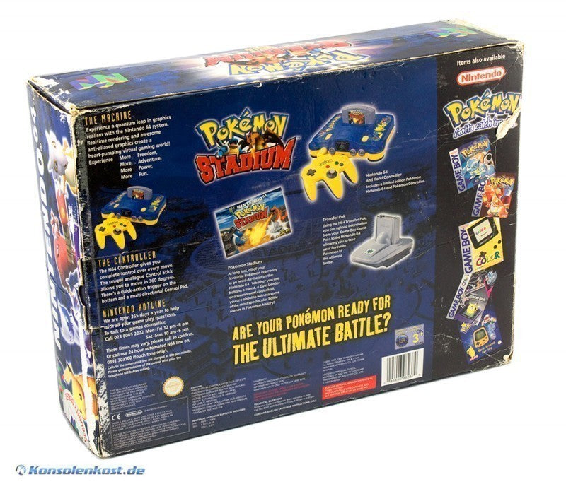 Konsole Pokemon Stadium Battle Set + Spiel + Original Controller
