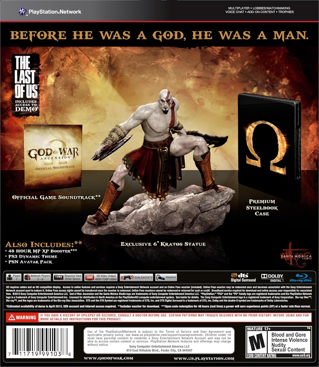 God of War: Ascension Collector's Edition (US) — Big Box