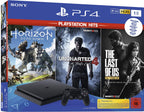 Konsole Slim 1TB schwarz + Uncharted 4 + Last of Us + Horizon: Zero Dawn + Original Controller