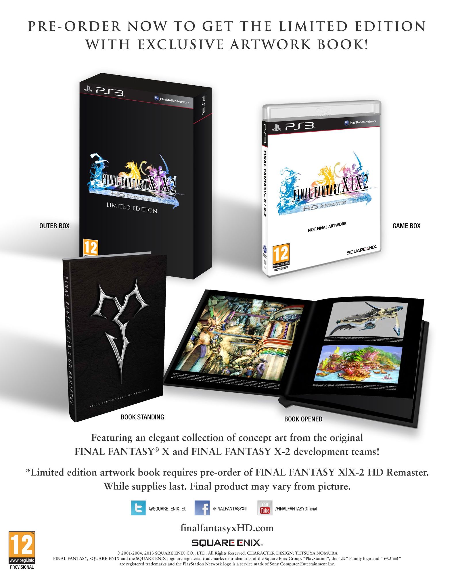 Final Fantasy X | X-2: HD Remaster Limited Edition + Artbook (GB) — Big Box