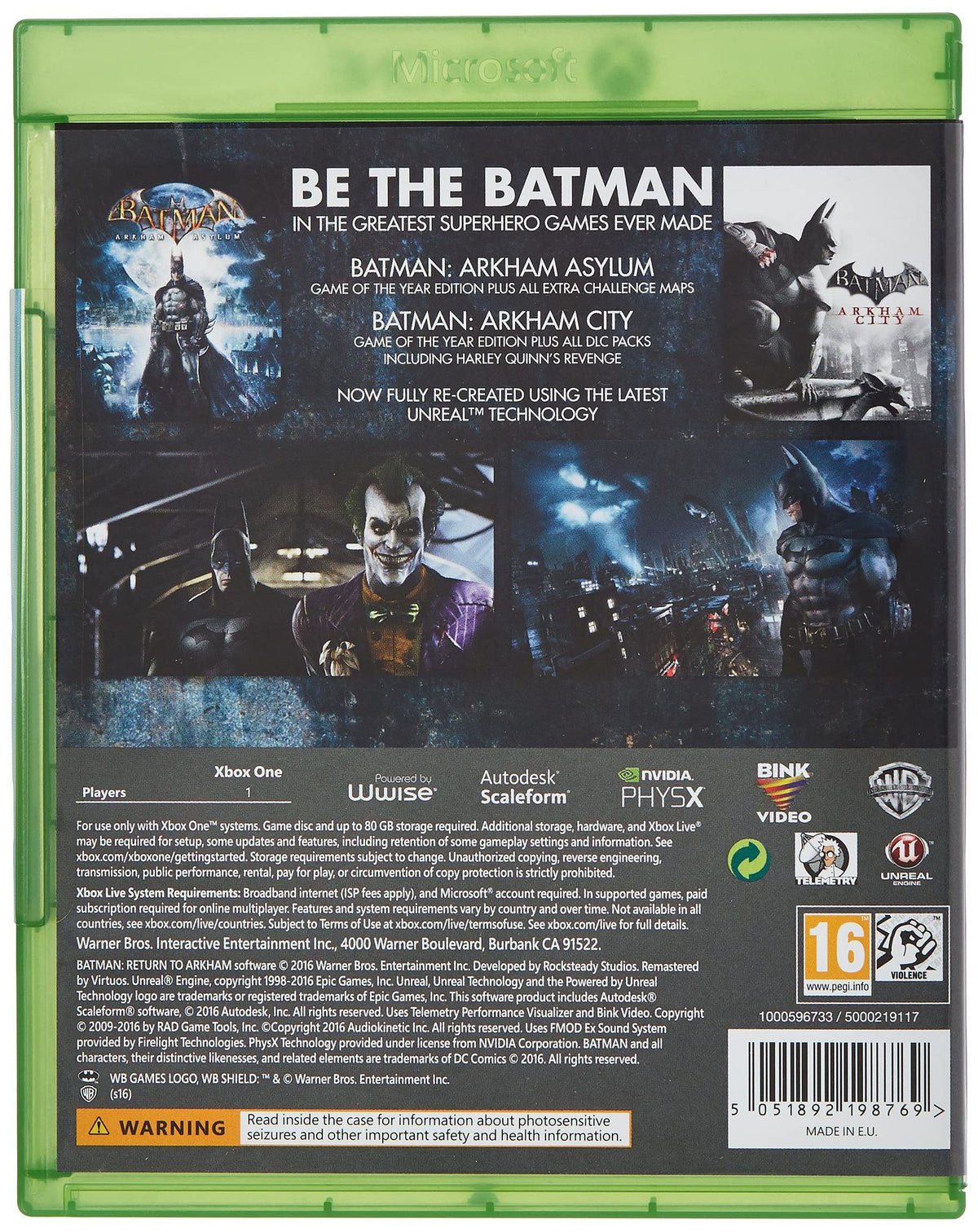 Batman: Return to Arkham (GB)