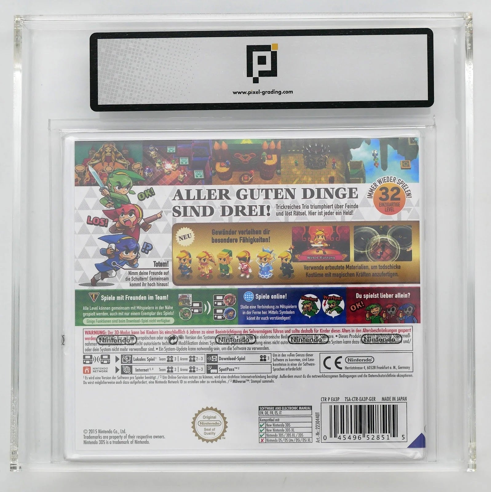 The Legend of Zelda: Tri Force Heroes Pixel Grading SEALED 90+ 16806218 (DE) · Sammlerstück