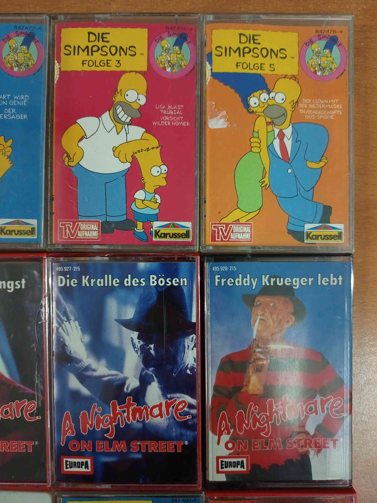 MC - Kassetten-Set S61: Freddy Krüger, Simpsons