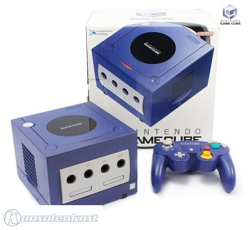 Konsole lila + Original Controller